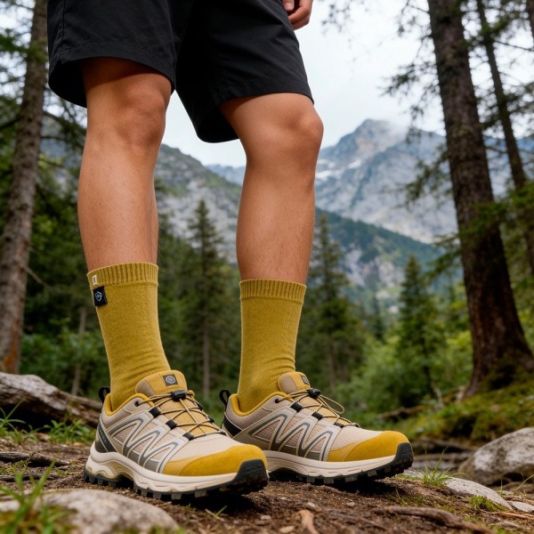 Водонепроницаемые носки DexShell Ultra Thin Crew желтый