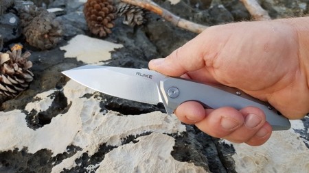 Нож складной Ruike P135-SF серебристый (Вскрытая, поврежденная упаковка)