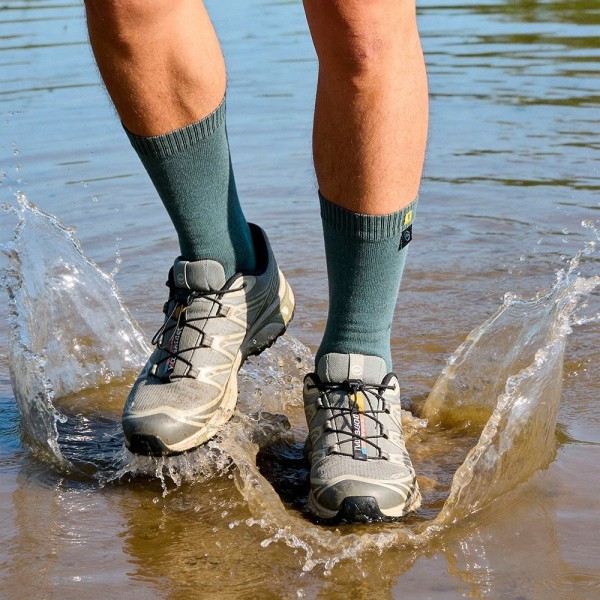 Водонепроницаемые носки DexShell Ultra Thin Crew серо-голубой