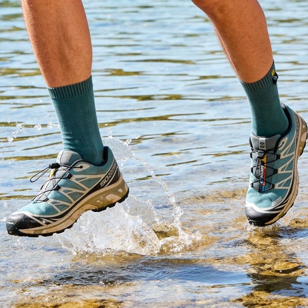 Водонепроницаемые носки DexShell Ultra Thin Crew серо-голубой