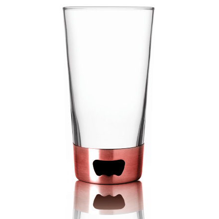 Стакан Asobu Pint glassopener, 0.48 л  голубой (BO2blue)