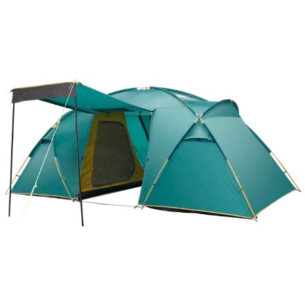 Палатка Greenell Виржиния 4 V2, зеленая (25533-303-00), 4603892086808