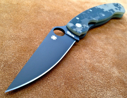 Spyderco 36GPBK Military нож складной чёрный клинок и рукоять
