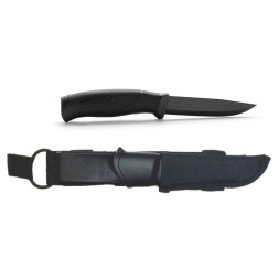 Уцененный товар Нож Morakniv Companion Tactical BlackBlade, нержавеющая сталь, черный клинок, (Вскрытая упаковка)