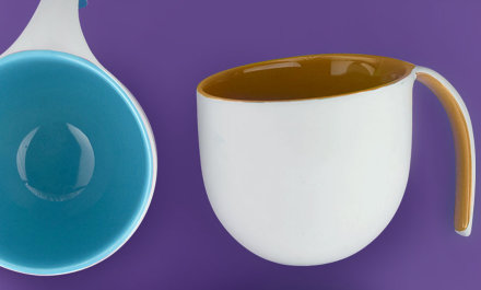 Кружка Asobu The porcelain jewel, 0.4 л  фиолетовая (MUG220purple)