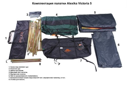 Палатка Alexika Victoria 5 Luxe, 9155.5301