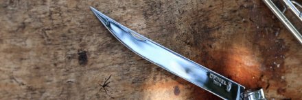 Нож Opinel Slim №10, нержавеющая сталь, рукоять из мозамбикского эбенового дерева, 002016