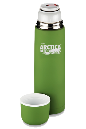 Термос Арктика с узким горлом, классический, серия 103-750К с кнопкой, 4610003061852