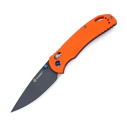 Уцененный товар Нож Ganzo G753 оранжевый с черным клинком образец,(в зип.пакете)