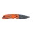 Уцененный товар Нож Ganzo G753 оранжевый с черным клинком образец,(в зип.пакете)