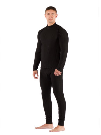 Комплект мужского термобелья Lasting, черный - футболка SWU и штаны JWP XL, SWU900XL_JWP900XL