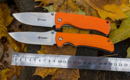 Нож Ganzo G723M оранжевый, G723-OR