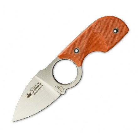 Нож Kizlyar Supreme Amigo-Z D2 S oh v2 (Сатин, Оранжевая рукоять G10), 4650065056199