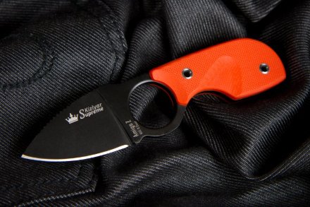 Нож Kizlyar Supreme Amigo-Z D2 S oh v2 (Сатин, Оранжевая рукоять G10), 4650065056199