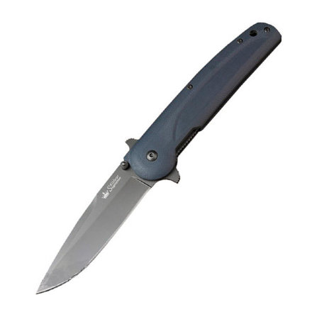 Нож Kizlyar Supreme Biker-X Серый титан D2 складной, 4650065054911
