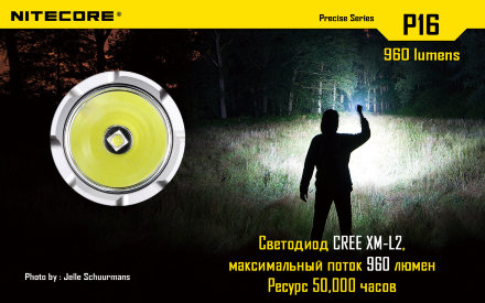 Комплект для охоты Nitecore P16 Hunting Kit Cree XM-L U2, 11456