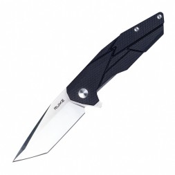 Уцененный товар Нож Ruike P138-B черный(Новый. Еле заметная асимметрия граней на клинке)