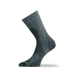 Носки Lasting TRP 889, wool+polyamide, серый с темными вставками, размер S , TRP889-S