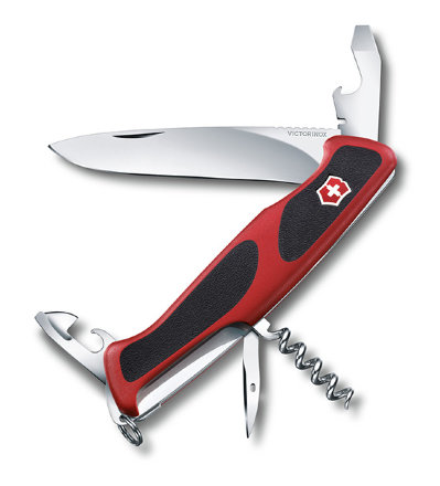 0.9553.C Нож Victorinox красно-черный RangerGrip 68