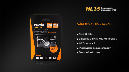 Fenix HL35 XP-G2 R5 вскрытый, HL35XPG2R5open