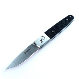 Уцененный товар Нож Ganzo G7211 черный, G7211-BK (Ближе к острию клинка, на заточке имеется скол)