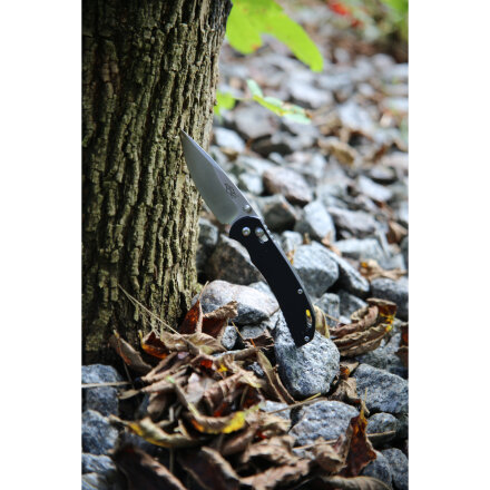 Уцененный товар Нож Firebird F753M1-BK черный(Новый.  На 0,5-1мм обломлен кончик лезвия)