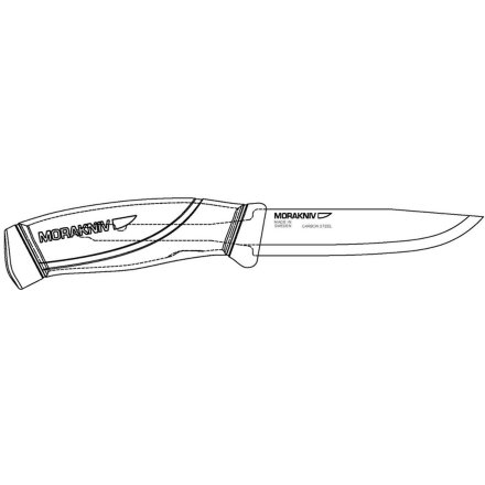 Нож Morakniv Companion BlackBlade, нержавеющая сталь, черный клинок, 12553