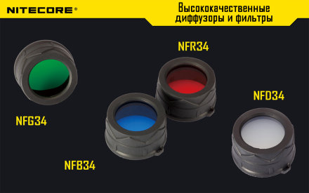 Фильтр Nitecore NF34 зеленый, 10175