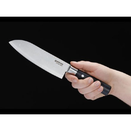 Нож Boker Damast Black Santoku, BK130417DAM