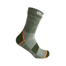 Водонепроницаемые носки DexShell Terrian Walking Ankle зеленый/серый/оранжевый/белый S (36-38)