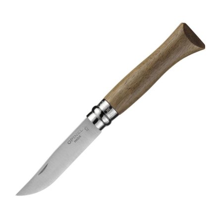 Нож Opinel №6, нержавеющая сталь, ореховая рукоять, 000982