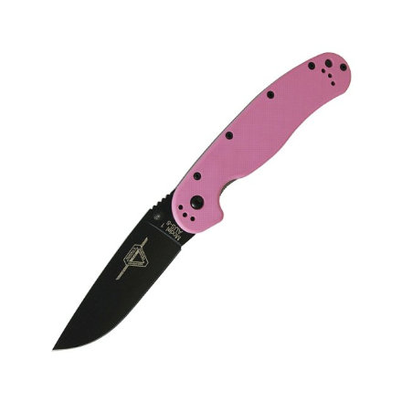 Нож Ontario RAT-1 рукоять розовая, клинок сатин, 8865