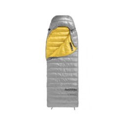 Мешок спальный Naturehike CW400 NH18C400-D с гусинным пухом серый, размер M