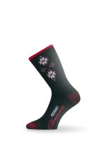Носки Lasting SCK 903, borgolon+polypropylene, красные c рисунком, размер S, SCK903-S