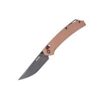 Нож складной SRM Asika 411L-MN коричневый (Вскрытая, поврежденная упаковка)