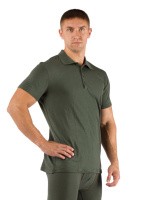 Футболка  мужская DINGO/ кор. рукав/ шерсть 160/ зеленый