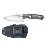 Нож с фиксированным лезвием Sanrenmu S725P коричневый