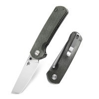 Нож Bestech Sledgehammer сталь D2, рукоять Микарта зеленая (Вскрытая, поврежденная упаковка)