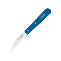 Нож столовый Opinel №114, деревянная рукоять, блистер, нержавеющая сталь, синий