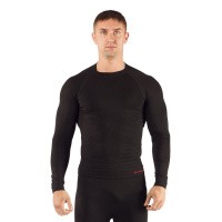 Футболка мужская Apol/ дл. рукав/ синтетика/ черный/ S-M, Apol9090SM