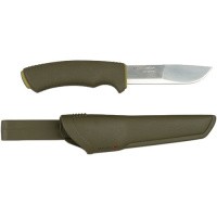 Уцененный товар Нож Morakniv BushCraft Forest, нержавеющая сталь, рез. рукоять, Новый нож + ножны. (Не комплект. Отсутствуют 2 пластиковые ременны)