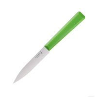 Нож столовый Opinel №312, пластиковая рукоять, блистер, нержавеющая сталь, зеленый