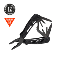Мультитул Ganzo G104SBEx (10 в 1) черный мини (Вскрытая, поврежден. упаковка)