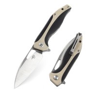 Нож Bestech Komodo сталь D2, рукоять G10 черно-бежевая