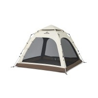 Палатка Naturehike Ango Automatic CNK2550WS010 трёхместная, малая, бежевая с коричневым