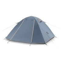 Палатка Naturehike P-Series NH18Z022-P 210T/65D, двухместная, серо-голубая, 6927595783597