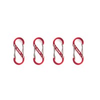 Карабин многофункциональный Naturehike NH20GS004 S-Type 4 см, 4шт