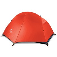 Палатка 1-местная Naturehike сверхлегкая + коврик NH18A095-D, 210T, красный, 6975641886488