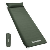 Коврик Naturehike CNK2450WS020 D04 10см с подушкой R7.8 самонадувной туристический зеленый
