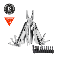 Мультитул Ganzo G303 (24 в 1) серебристый с полноразмерными ножницами
